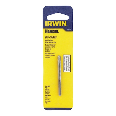 Irwin Irwin Hanson High Carbon Steel SAE Bottom Tap 8-32 1 pc 1788671
